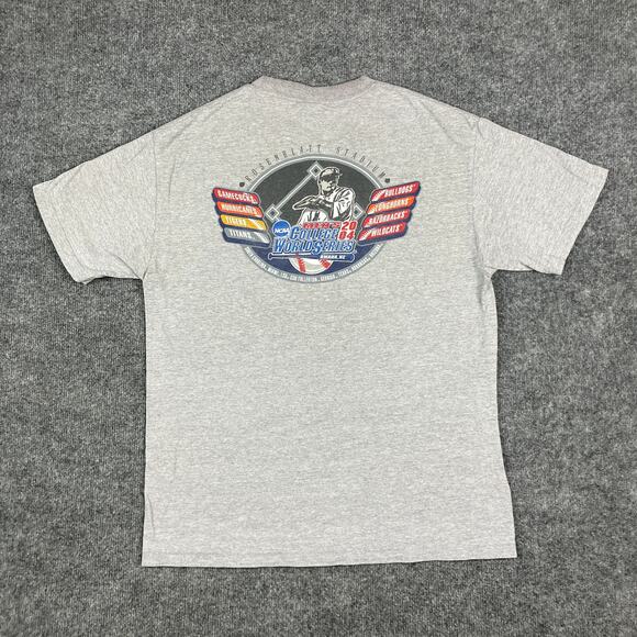 TCX T-Shirt Mens Size L Gray Church Softball World Series 2000 Event Graphic Tee - Picture 2 of 9